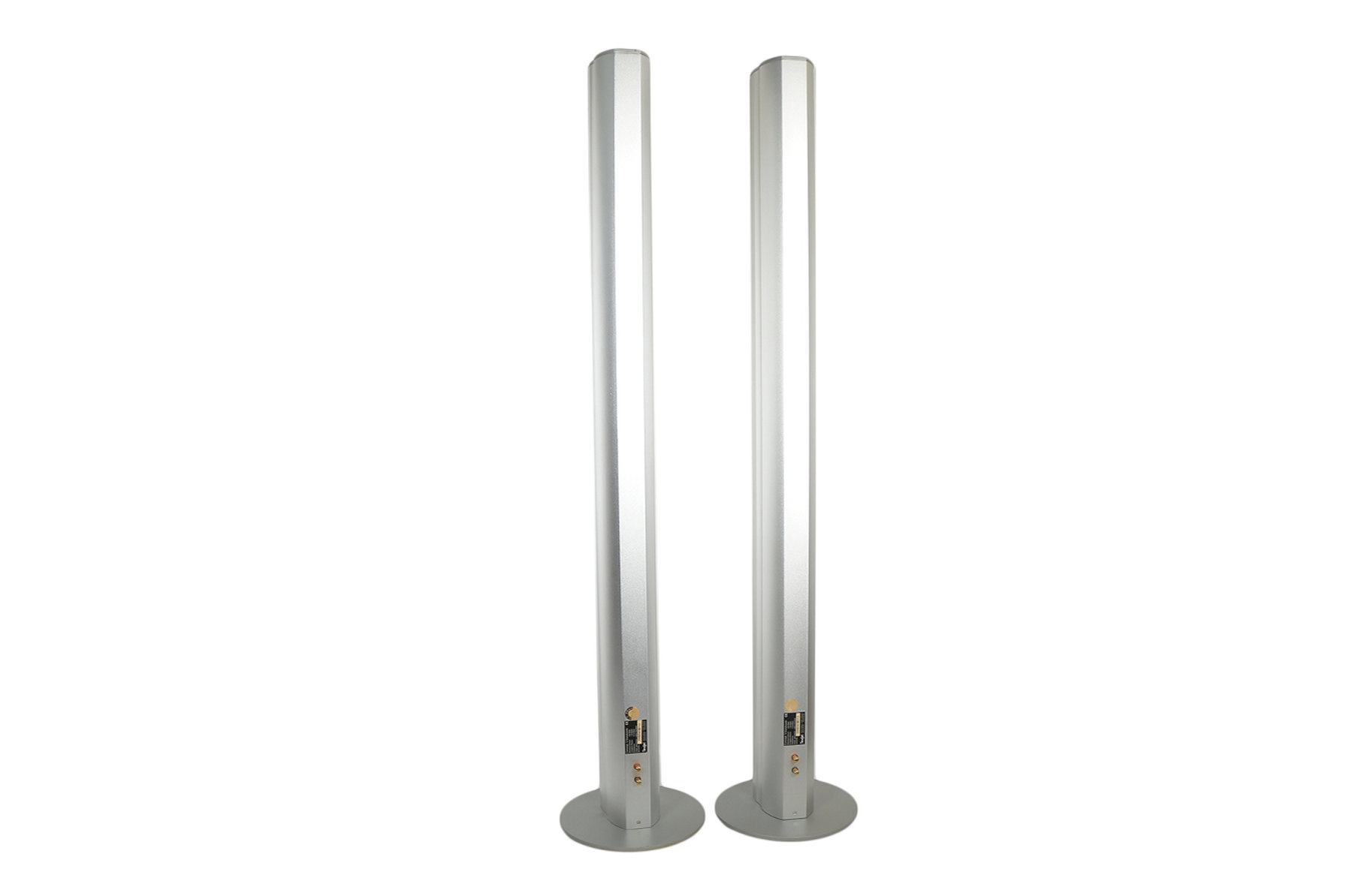 2x_Teufel_Concept_S_Standsaule_Lautsprecher_Boxen_Silber
