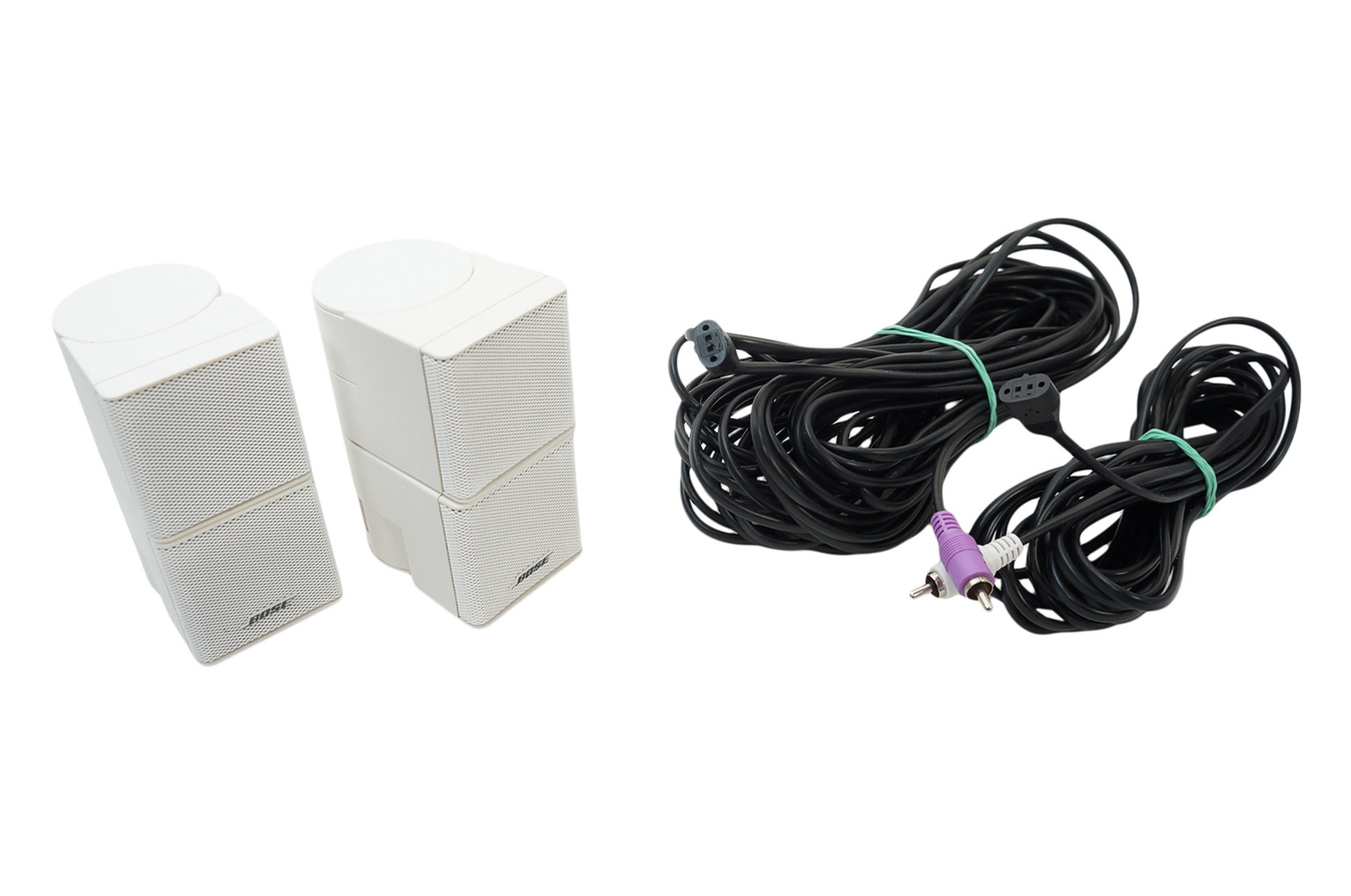 2x_Bose_Jewel_Cubes_Boxen_Satelliten_Lautsprecher_Weiss