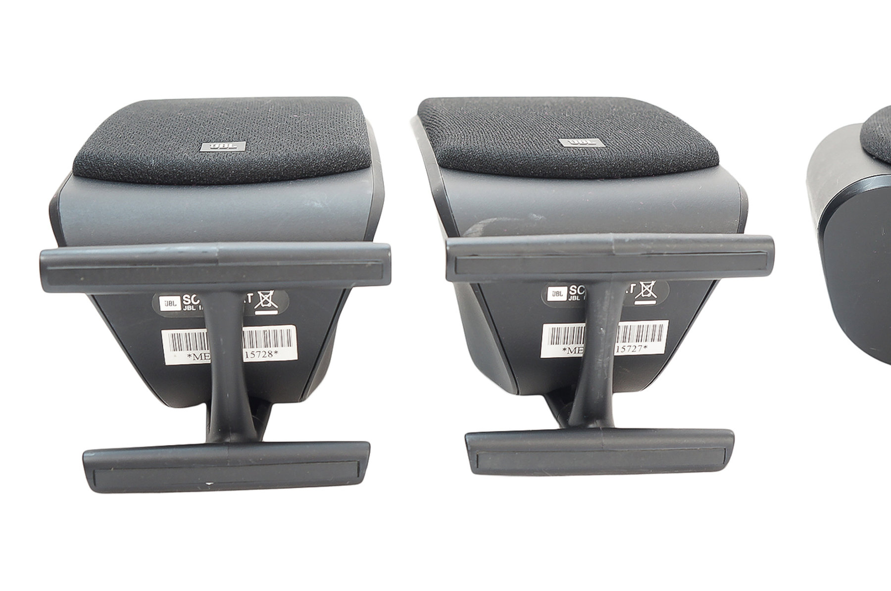 5x_JBL_SCS_200_SAT_Lautsprecher_Boxen_mit_Tischstander_Schwarz