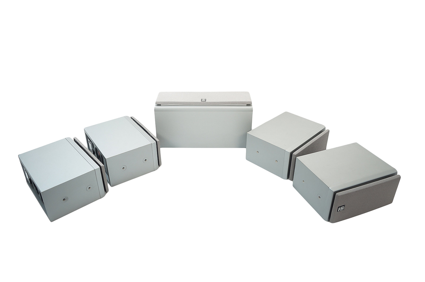 5x_Yamaha_NX-430P_NX-C430_Lautsprecher_Boxen_Silber_05