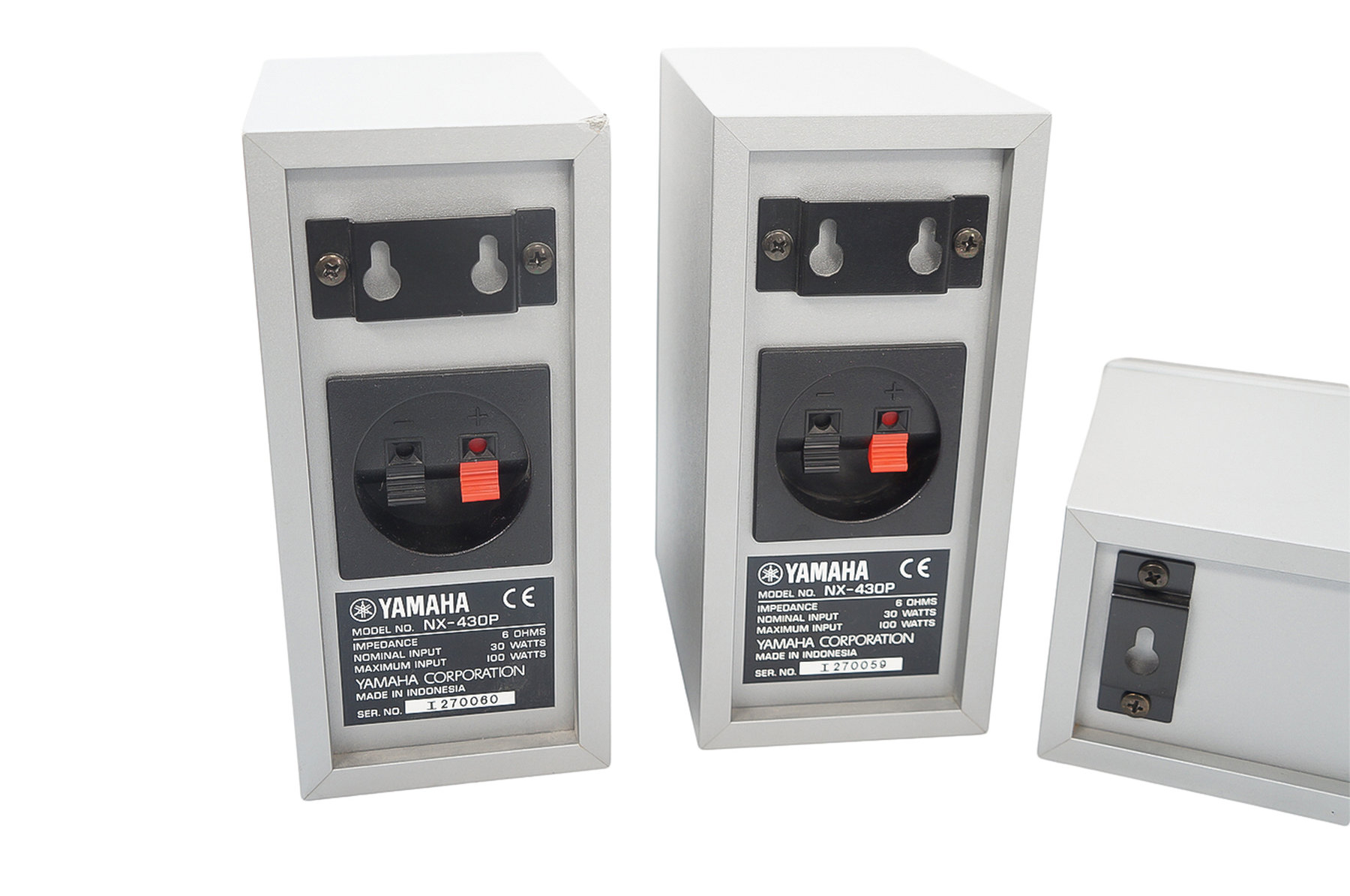 5x_Yamaha_NX-430P_NX-C430_Lautsprecher_Boxen_Silber_07