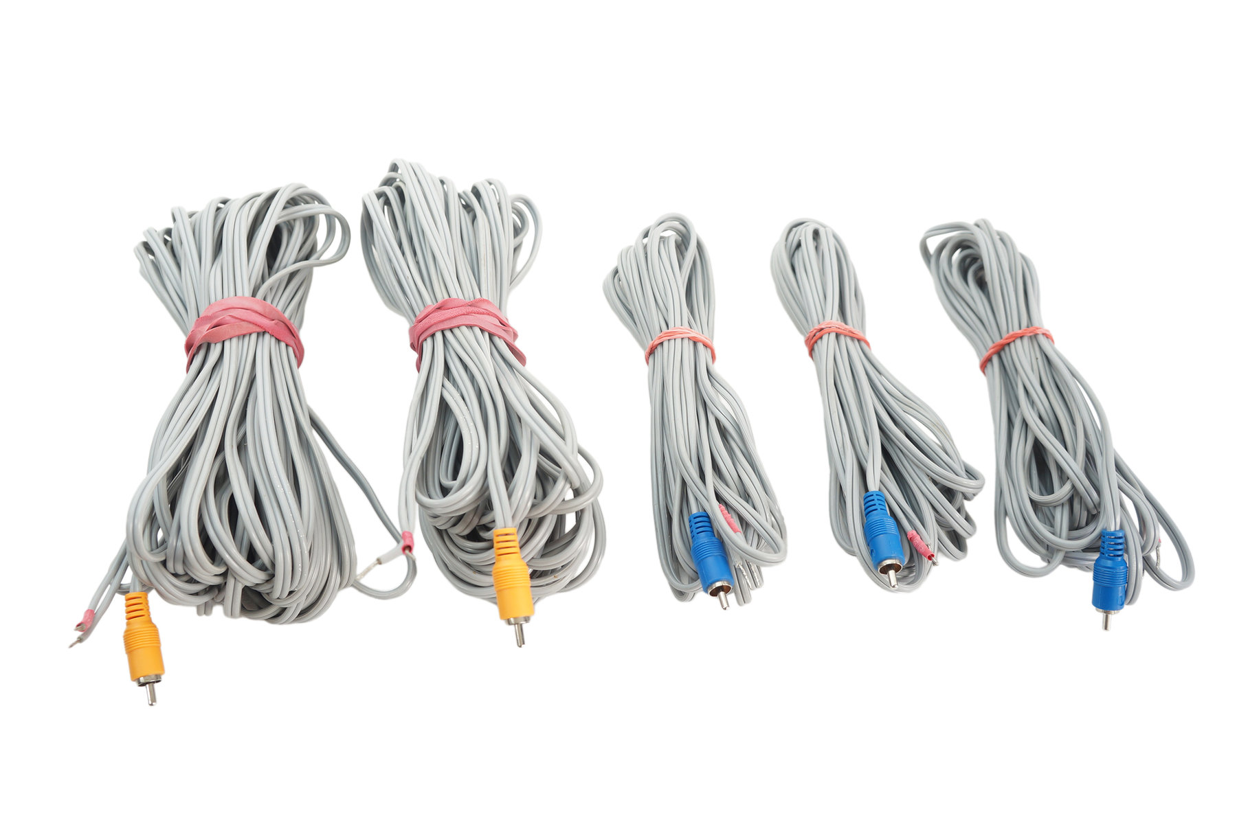 5x_Bose_Acoustimass_Lautsprecherkabeln_Silber_mit_Stekern