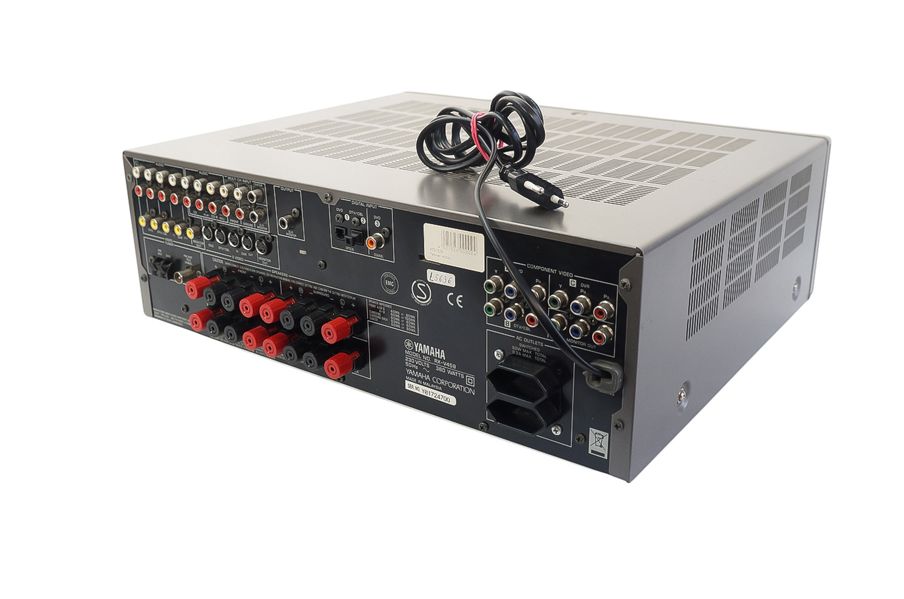 Yamaha_RX-V459_Digital_6.1_AV_Receiver_Silber_05