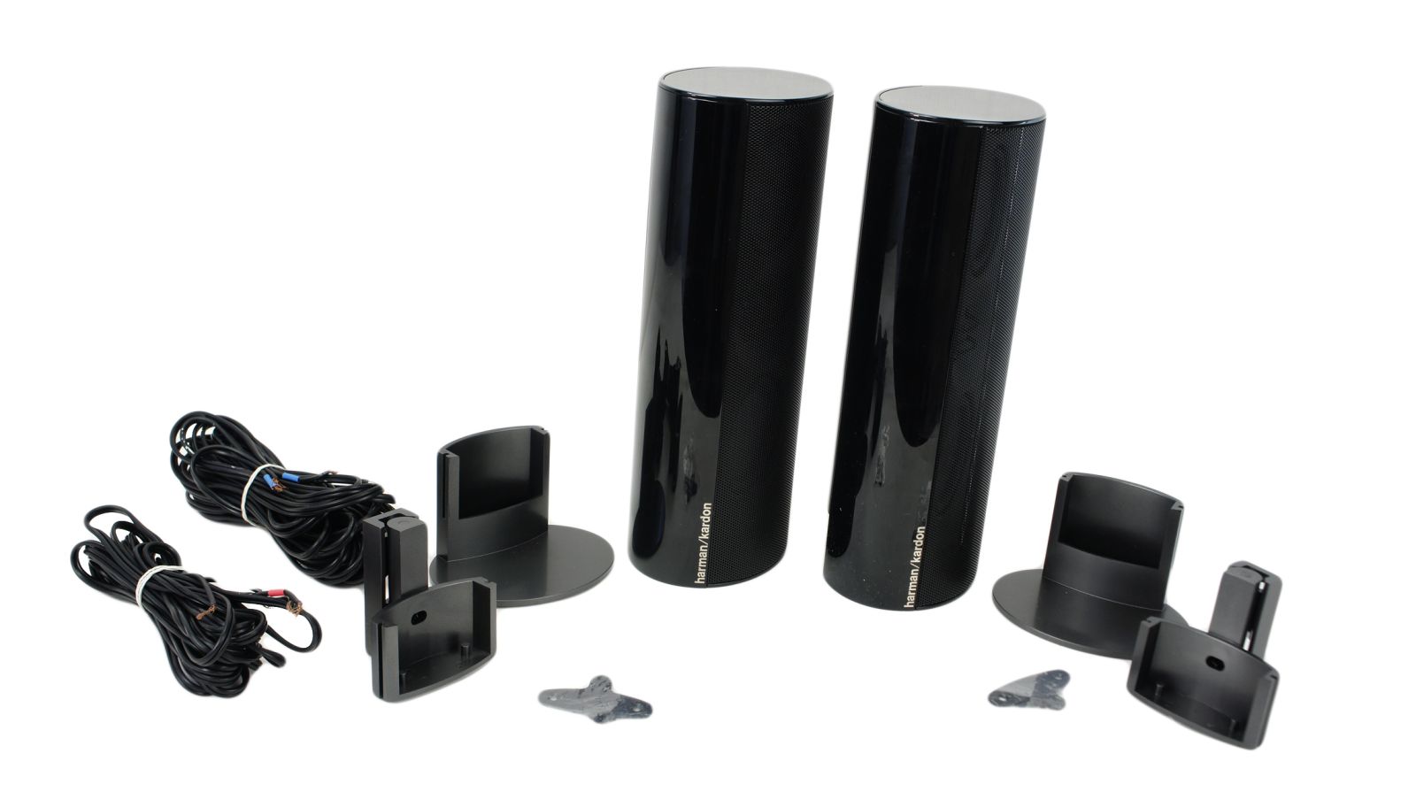 2x_Harman_Kardon_SAT-TS60_Lautsprecher_Boxen_Satelliten_Schwarz