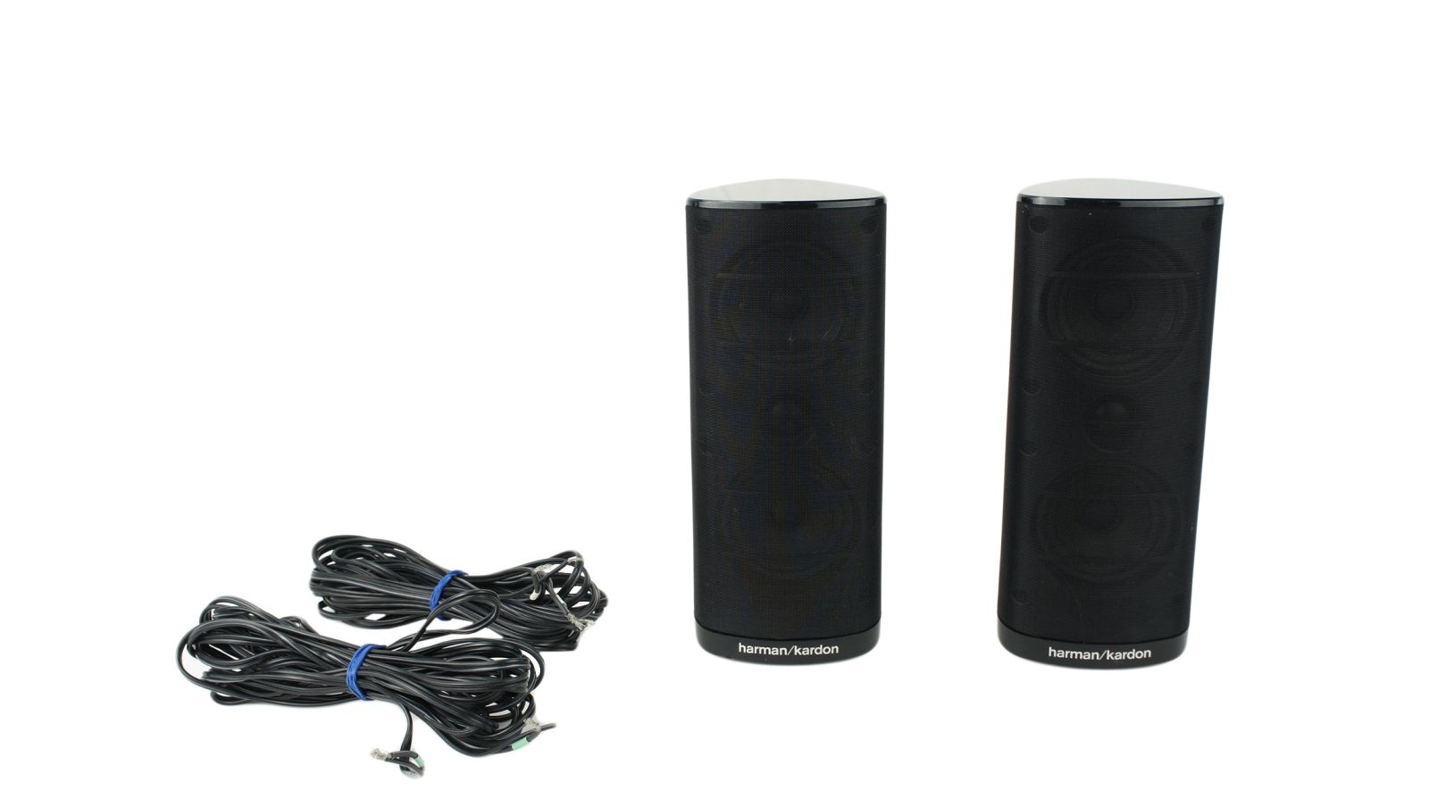 2x_Harman_Kardon_SAT-TS11BQ_Center_Lautsprecher_Boxen_Schwarz