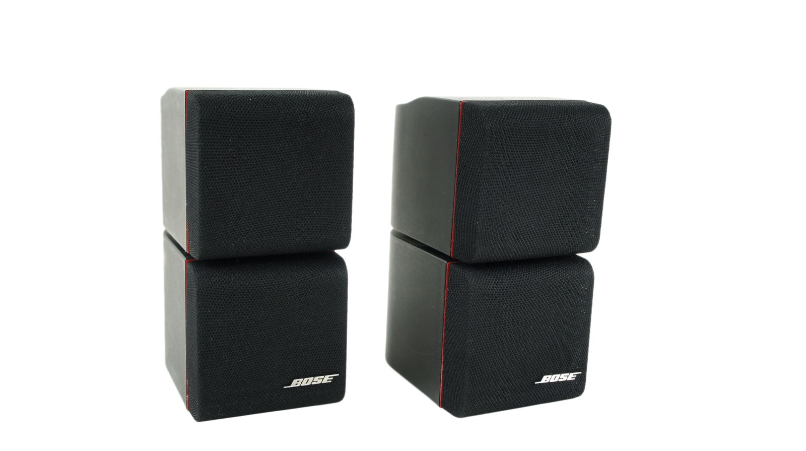 2x_Bose_Acoustimass_Doppelcubes_Series_II_Lautsprecher_Boxen_mit_roten_Rand