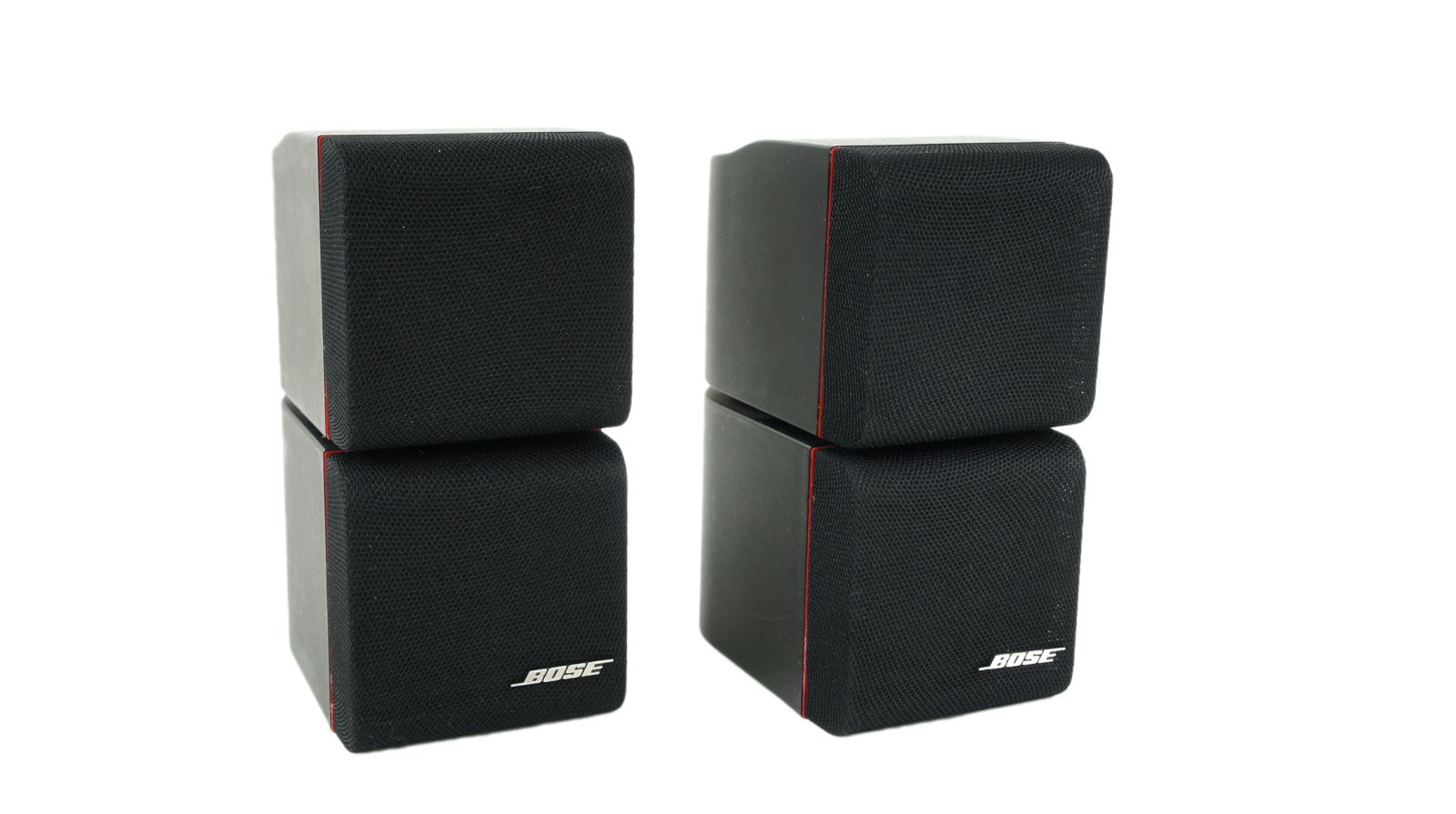 2x_Bose_Acoustimass_Doppelcubes_Series_II_Lautsprecher_Boxen_mit_roten_Rand