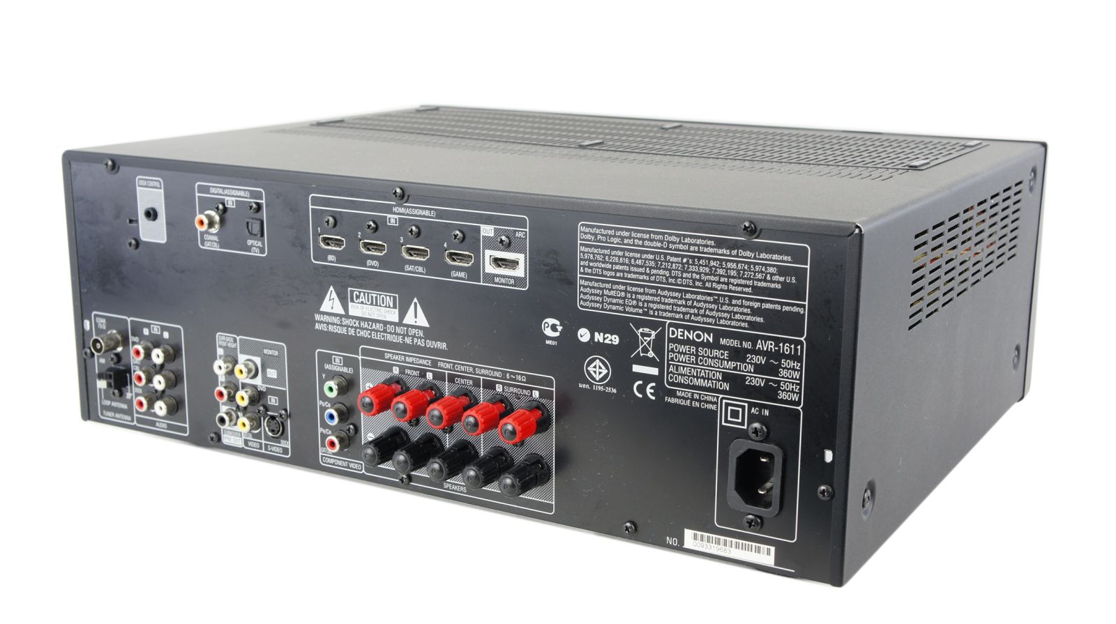 Denon_AVR-1611_5.1_AV_Sourround_Receiver_Schwarz_04