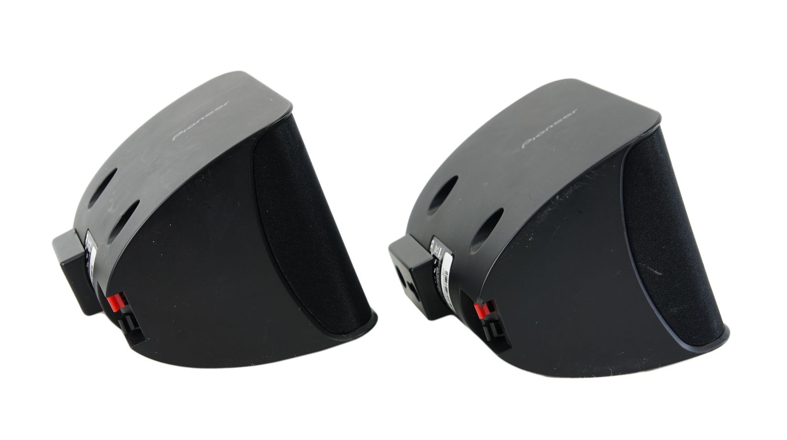2x_Pioneer_S-11A_Surround_Lautsprecher_Boxen_Schwarz_mit_Wandhalterungen_05