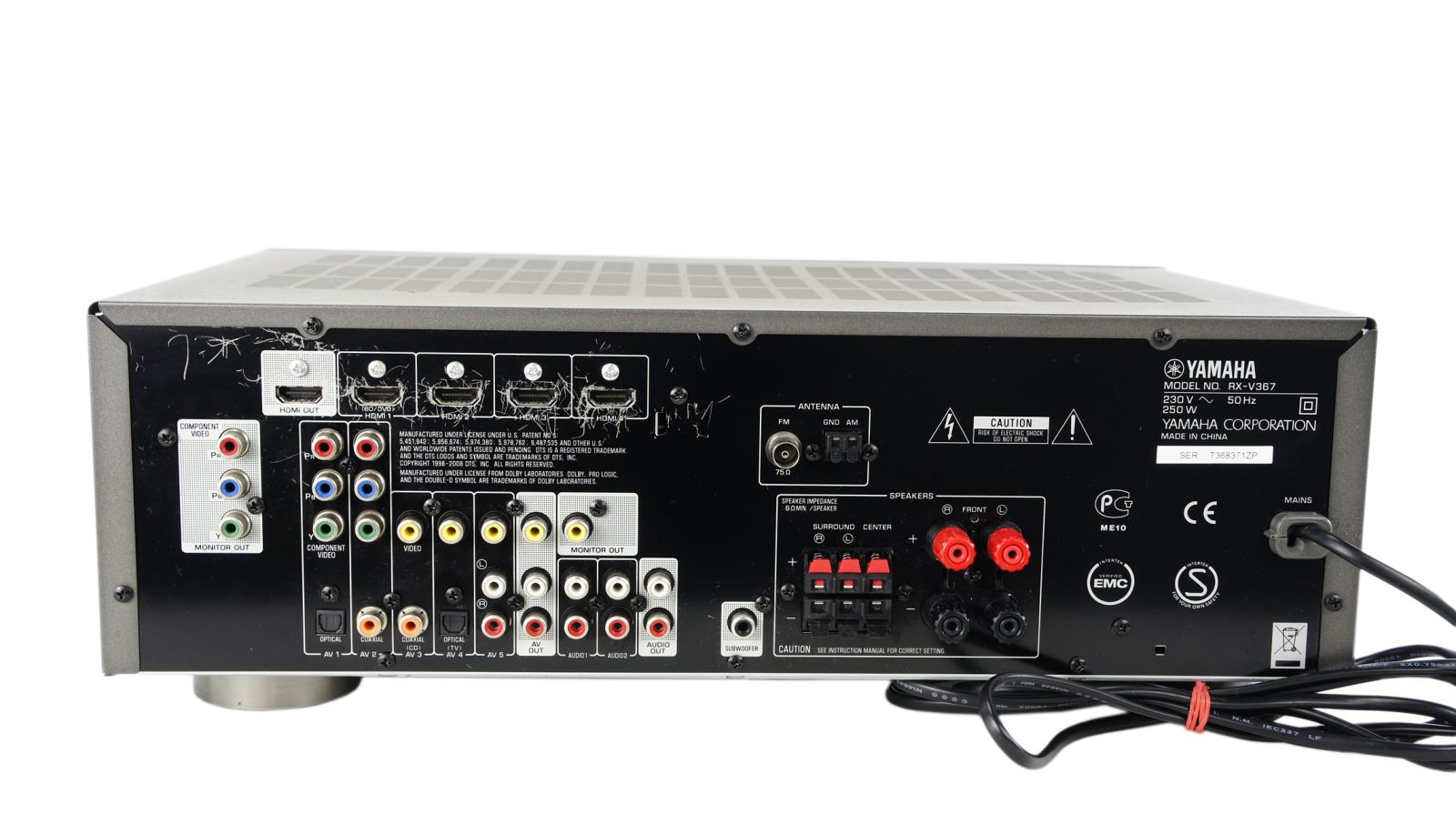 Yamaha_RX-V367_Heimkino_AV_Receiver_mit_HDMI_Silber_06