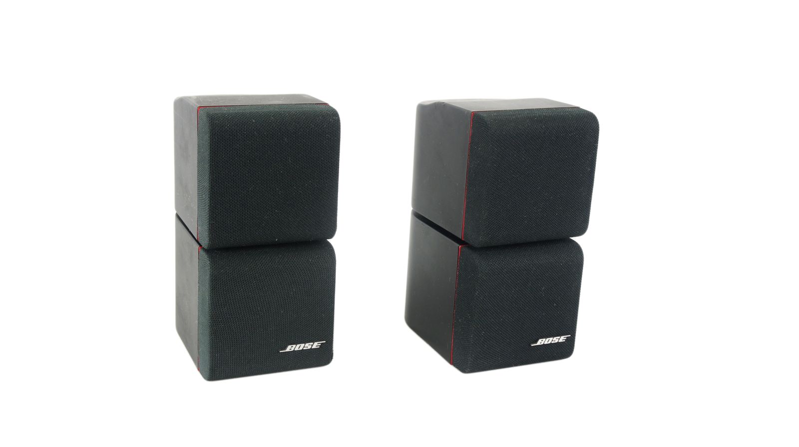 2x_Bose_Acoustimass_Doppelcubes_Series_II_Lautsprecher_Boxen_mit_roten_Rand