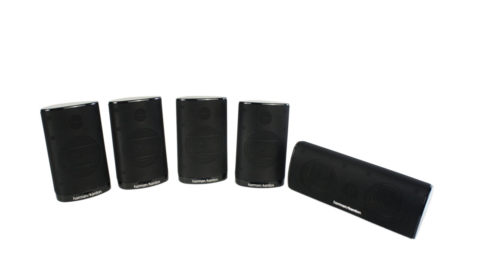 5x_Harman_Kardon_SAT-TS15_Lautsprecher_Boxen_Schwarz_mit_Kabeln