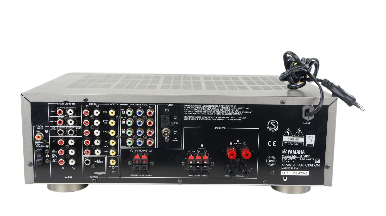 Yamaha_RX-V359_Natural_Sound_AV_Receiver_Silber_05