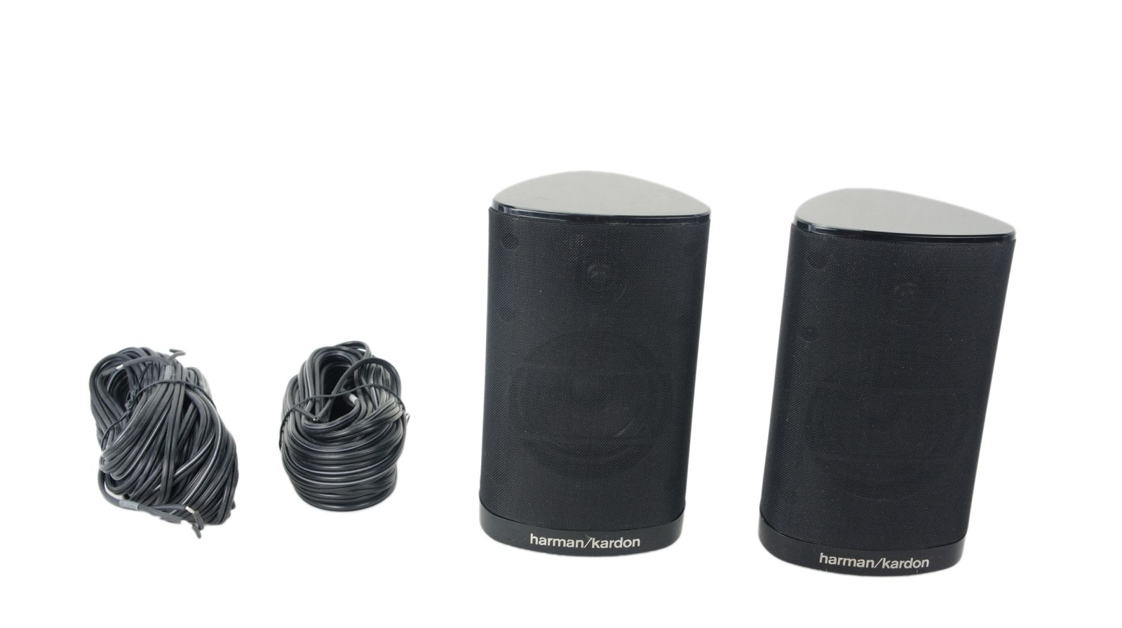 2x_Harman_Kardon_HKTS_SAT-TS7BQ_Lautsprecher_Schwarz_mit_Kabeln