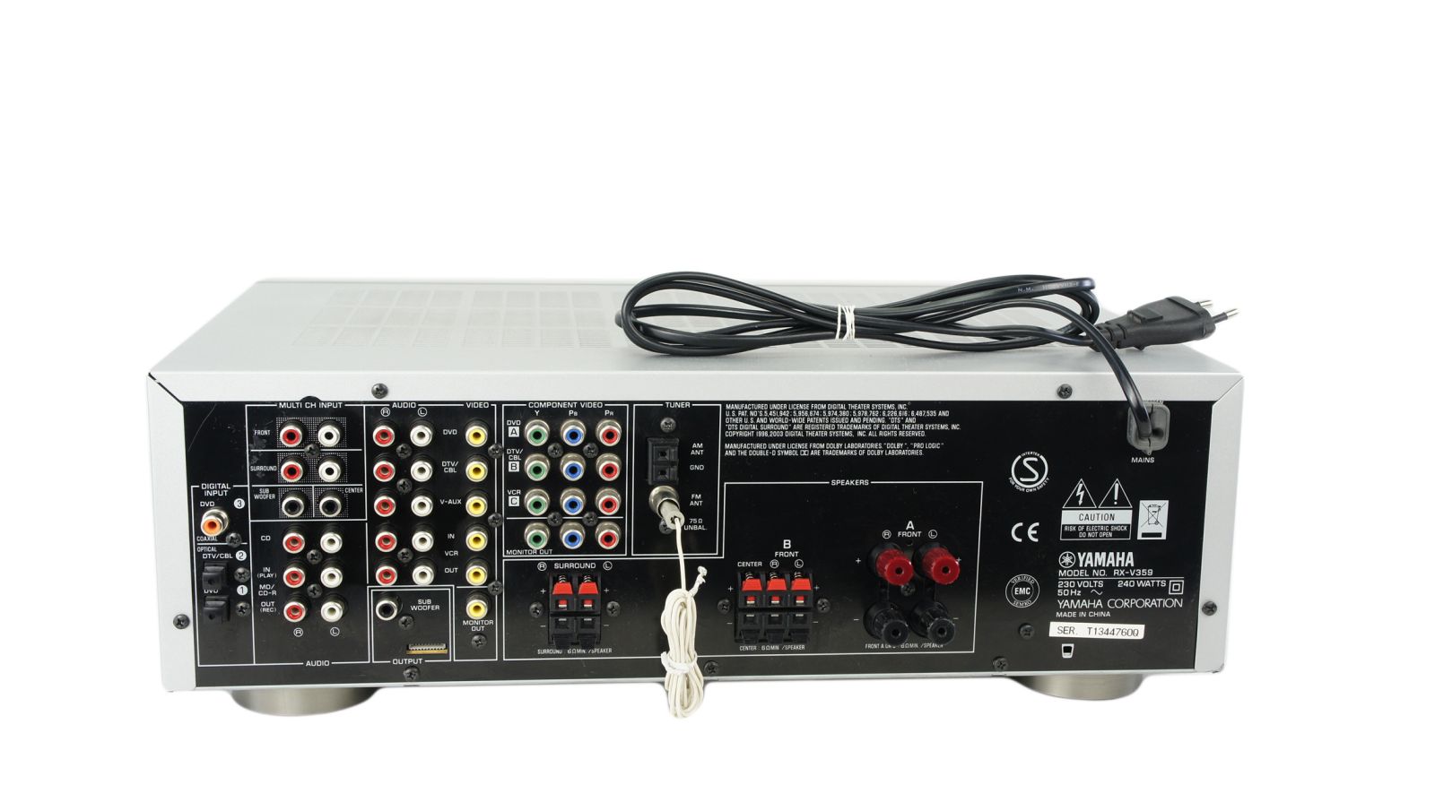 Yamaha_RX-V359_Natural_Sound_AV_Receiver_Silber_06