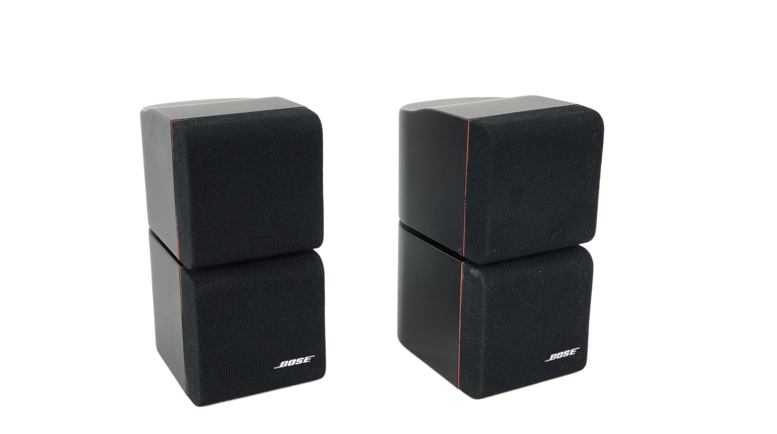 2x_Bose_Acoustimass_Doppelcubes_Series_II_Lautsprecher_Boxen_mit_roten_Rand