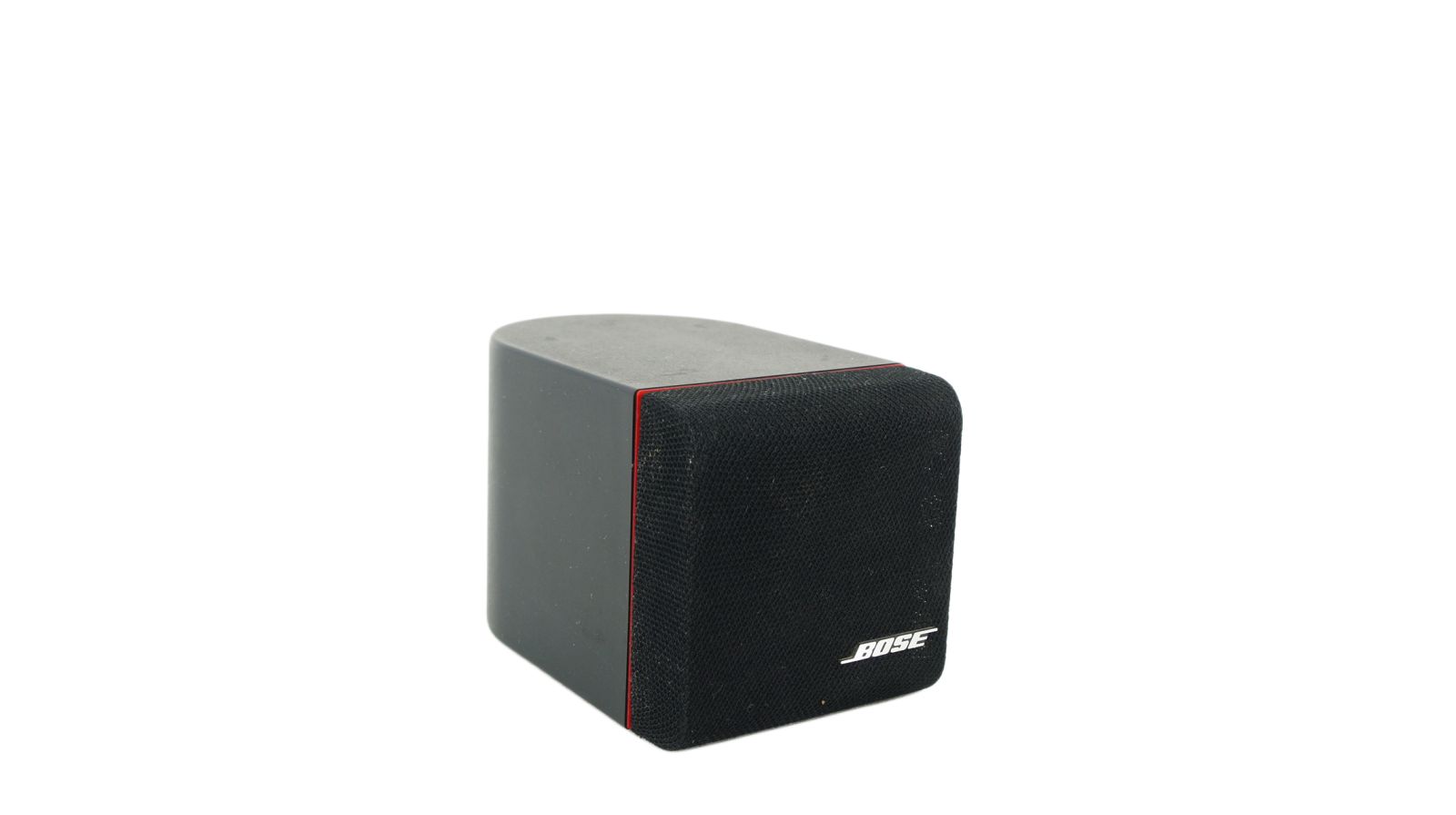 Bose_Einzelcube_Lautsprecher_Box_Series_II_mit_roten_Rand_Clinch_Anschlusse