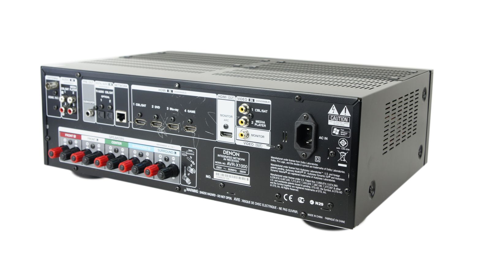 Denon_AVR-X1000_HDMI_Netzwerk_AV-Receiver_mit_Mikrofon_03
