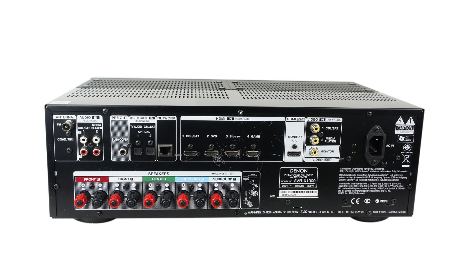Denon_AVR-X1000_HDMI_Netzwerk_AV-Receiver_mit_Mikrofon_04