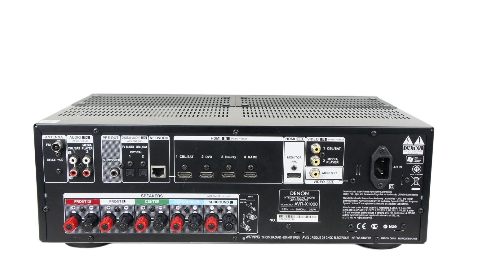 Denon_AVR-X1000_HDMI_Netzwerk_AV-Receiver_mit_Mikrofon_04