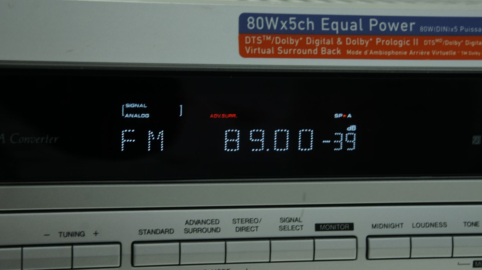 Pioneer_VSX-D512-S_Dolby_Digital_DTS_Heimkino_Receiver_Silber