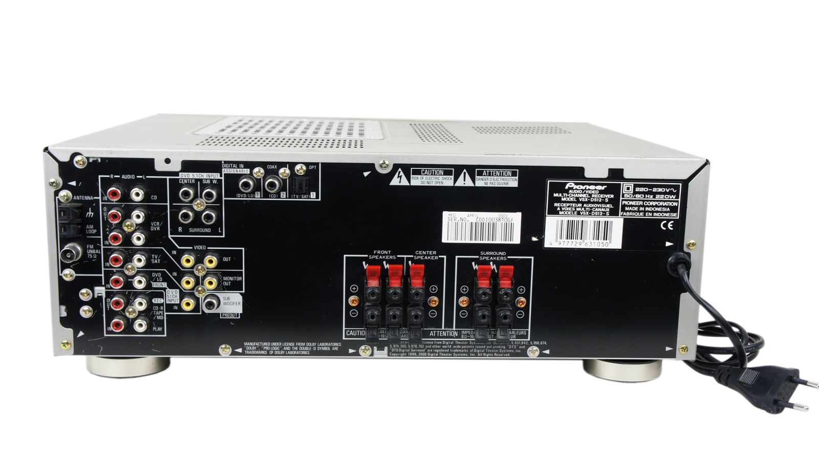 Pioneer_VSX-D512-S_Dolby_Digital_DTS_Heimkino_Receiver_Silber_05