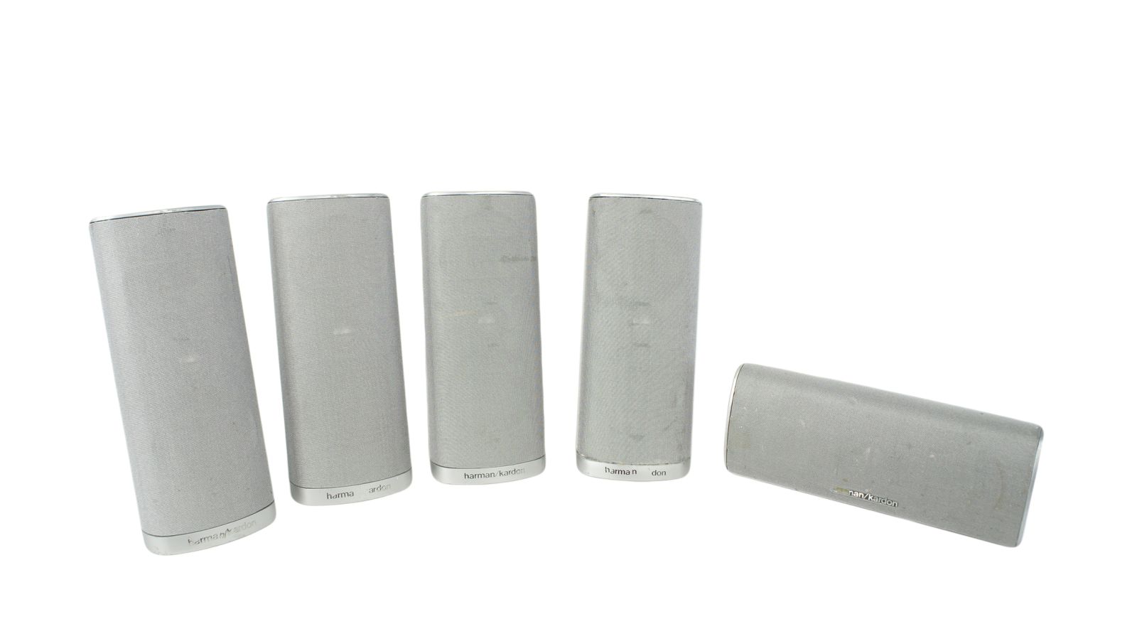 5x_Harman_Kardon_HKTS_SAT-TS11_Lautsprecher_Boxen_Satelliten_silber