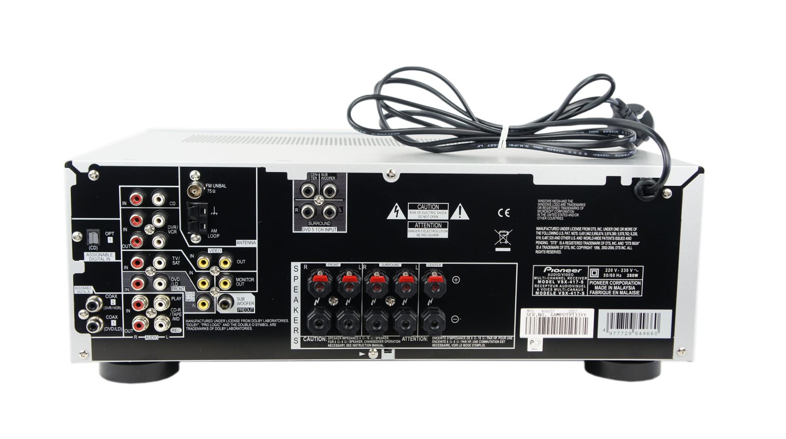 Pioneer_VSX-417-S_Dolby_Digital_AV_Receiver_Silber_05