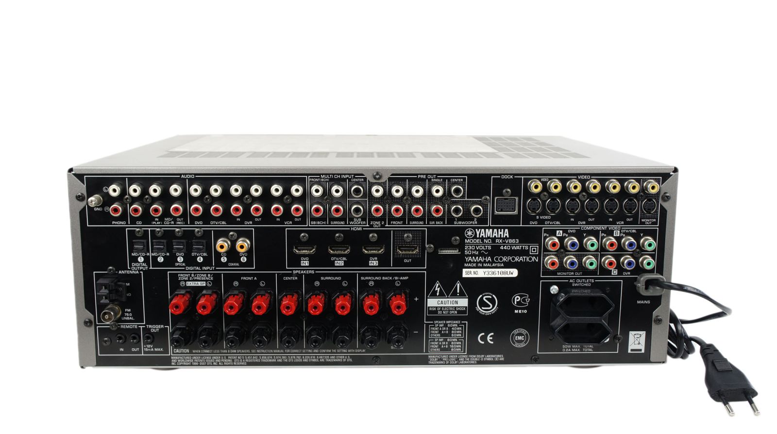 Yamaha_RX-V863_7.1_Digital_Heimkino_AV_Receiver_Silber_mit_Mikrofon_06