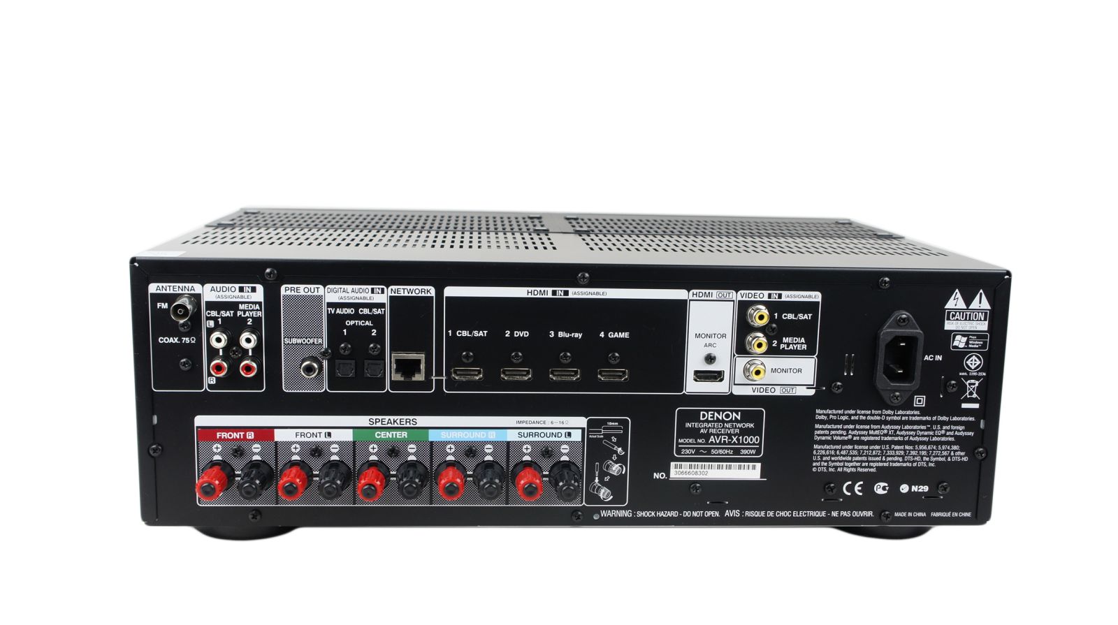 Denon_AVR-X1000_HDMI_Netzwerk_AV-Receiver_mit_Mikrofon_04
