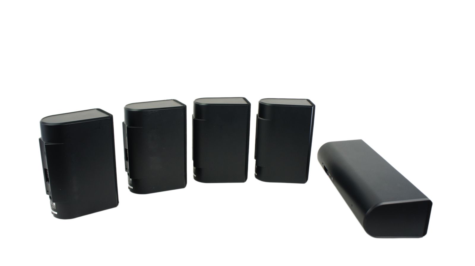 5x_Yamaha_NX-C130_NX-E130_Lautsprecher_Boxen_Schwarz_mit_Kabeln_03