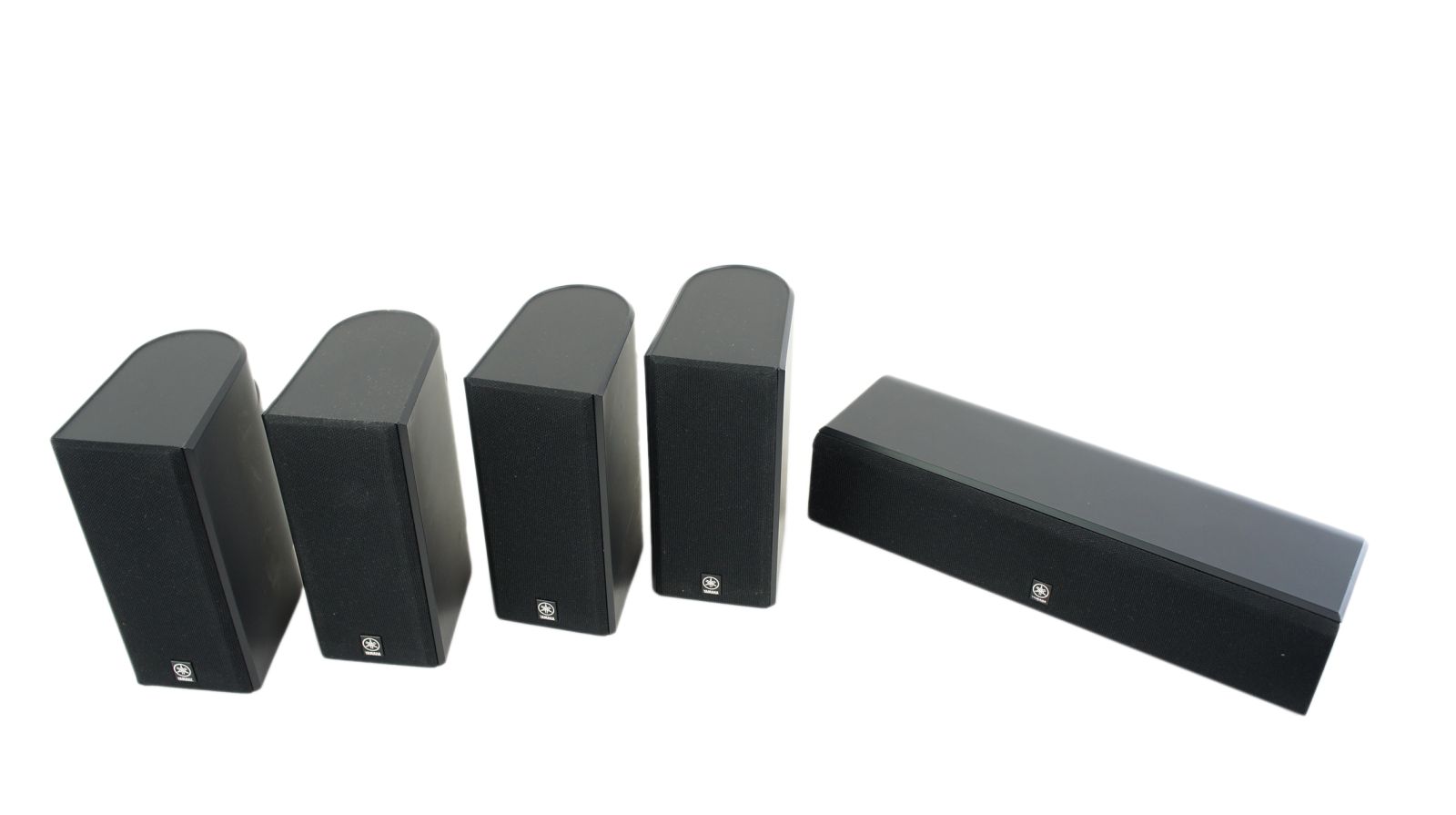 5x_Yamaha_NX-C130_NX-E130_Lautsprecher_Boxen_Schwarz_mit_Kabeln_05