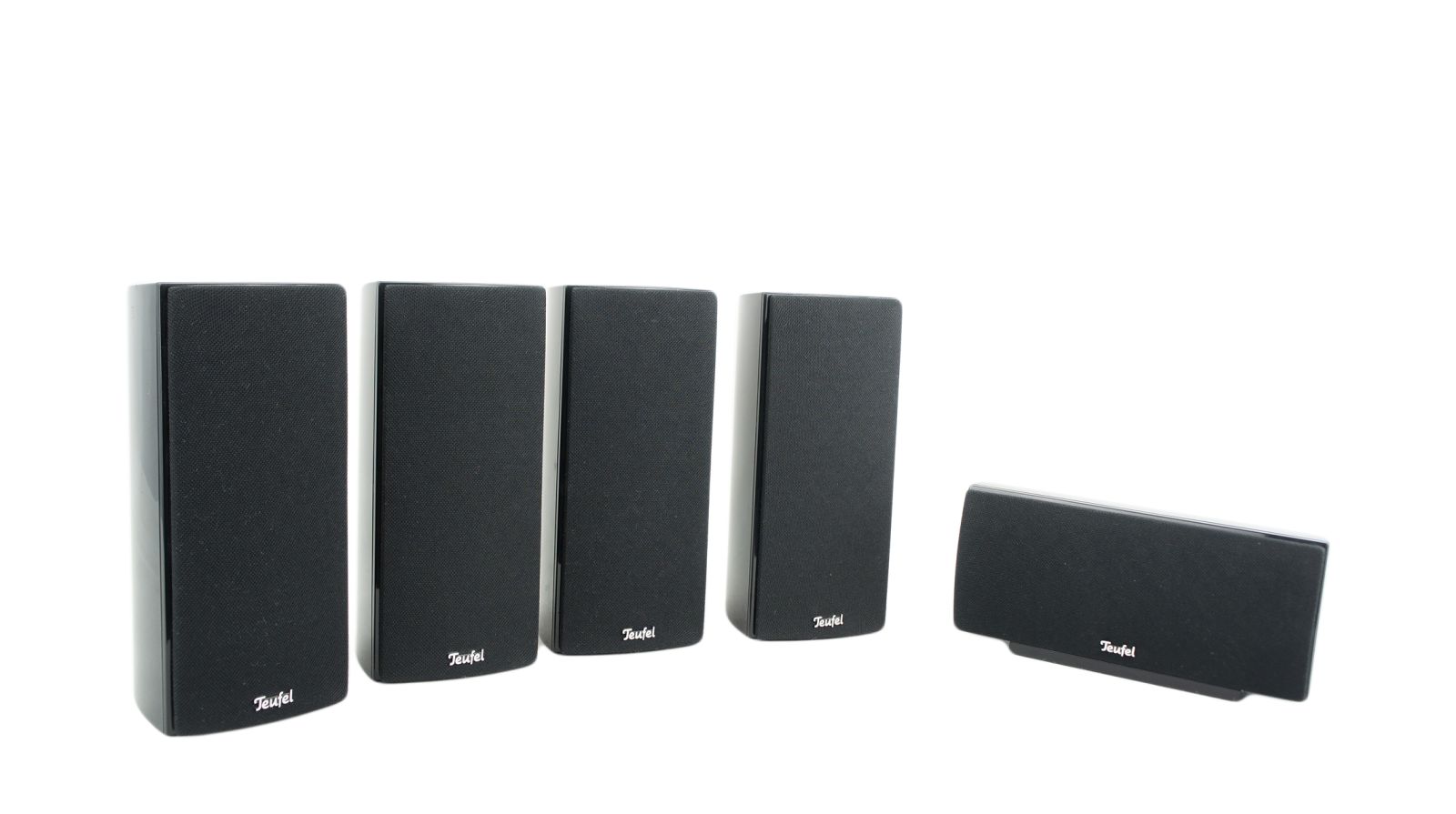 5x_Teufel_IP_3000_C_FR_Lautsprecher_Boxen_Schwarz_mit_Kabeln