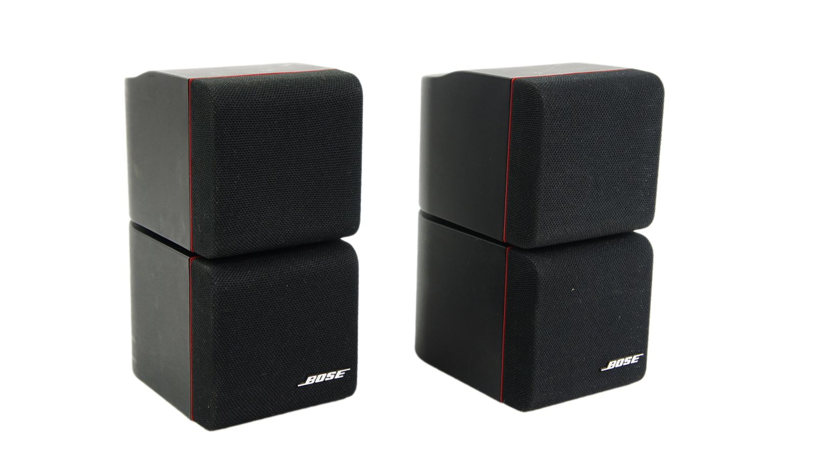2x_Bose_Acoustimass_Doppelcubes_Series_II_Lautsprecher_Boxen_mit_roten_Rand