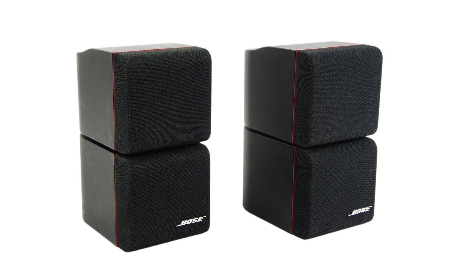 2x_Bose_Acoustimass_Doppelcubes_Series_II_Lautsprecher_Boxen_mit_roten_Rand