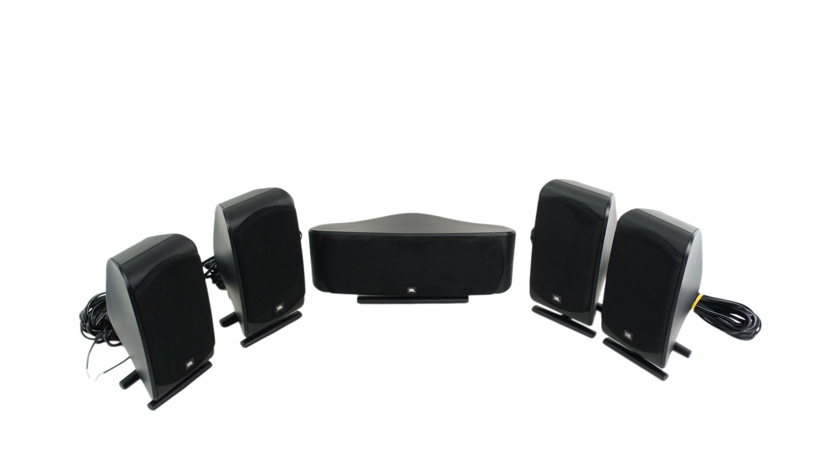 5x_JBL_SCS_200_SAT_Lautsprecher_Boxen_mit_Tischstander_Schwarz