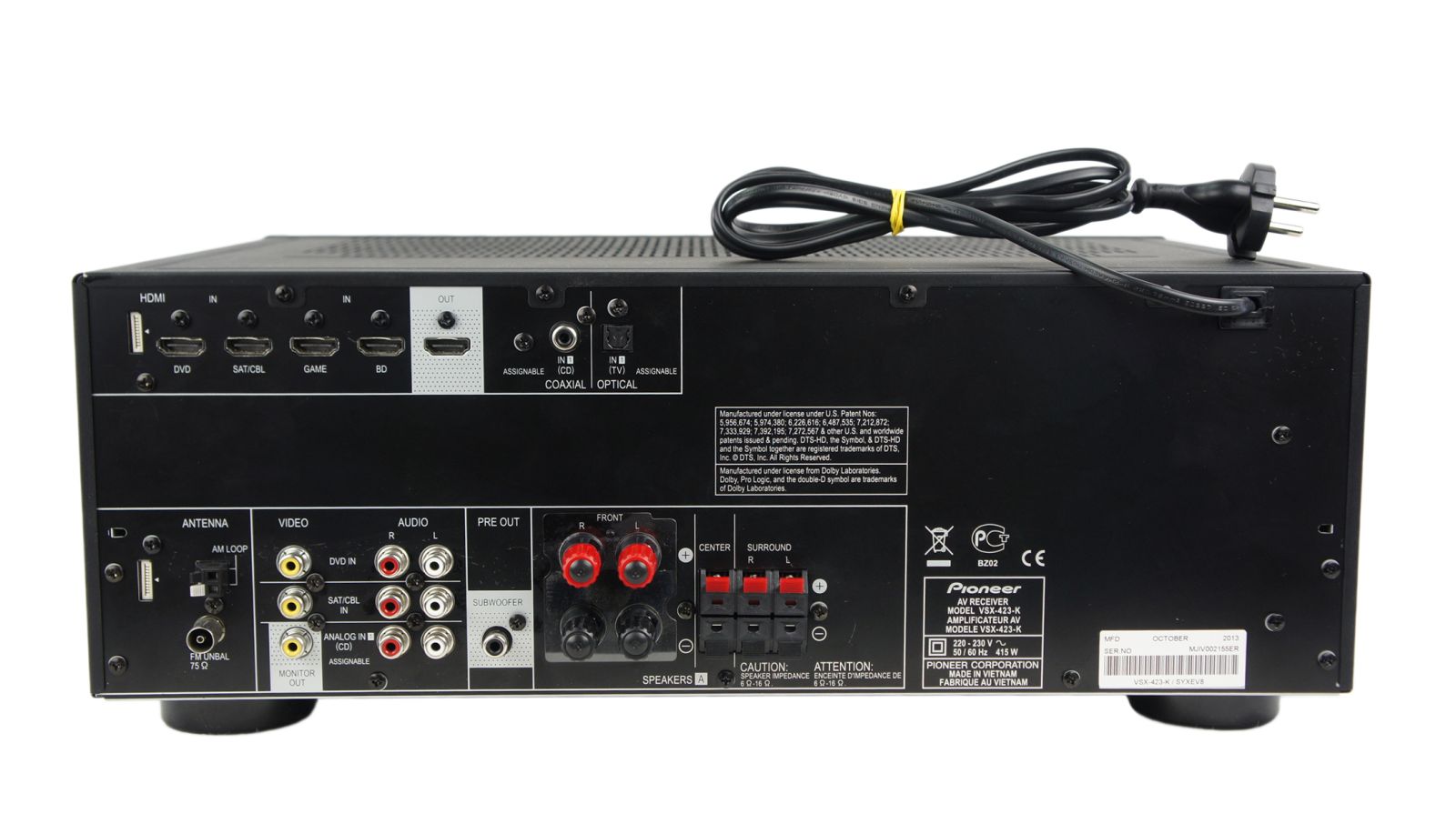 Pioneer_VSX-423-K_HDMI_5.1_AV-Receiver_Schwarz_mit_Mikrfon_02
