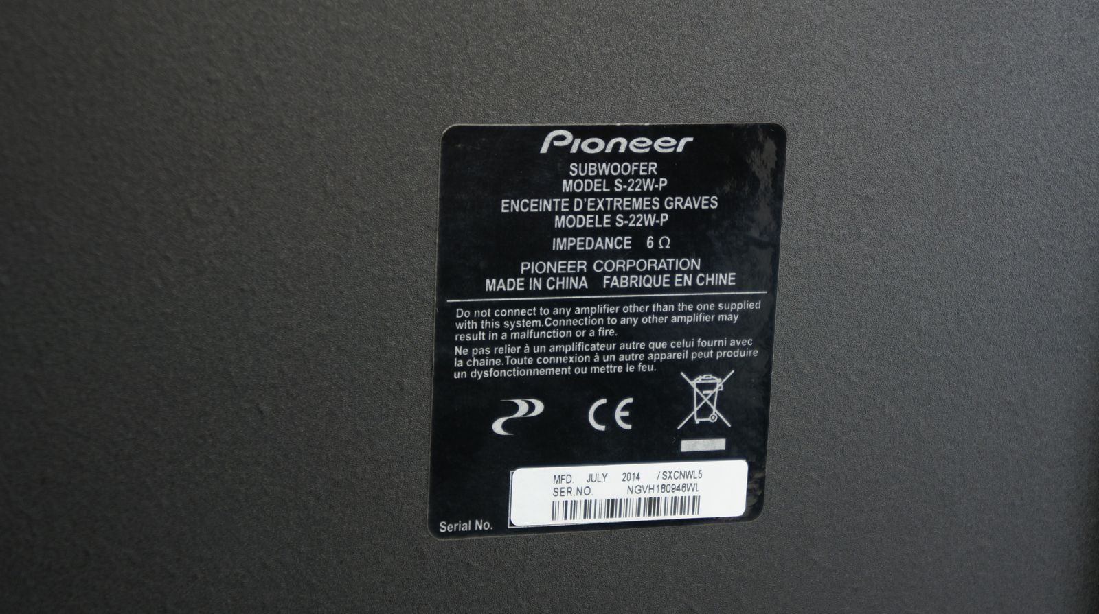 Pioneer_Subwoofer_S-22W-P_160_W_Peak-100_W_RMS_Schwarz_03