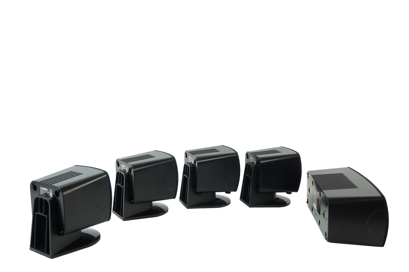 5x_Yamaha_NS-C385_NS-B285_Lautsprecher_Boxen_Schwarz_mit_Kabeln_03