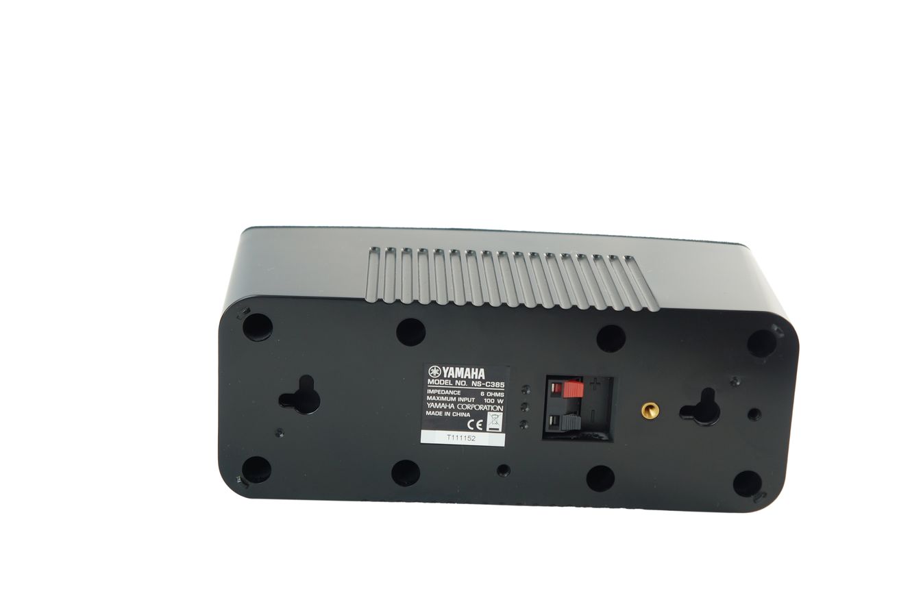 5x_Yamaha_NS-C385_NS-B285_Lautsprecher_Boxen_Schwarz_mit_Kabeln_05
