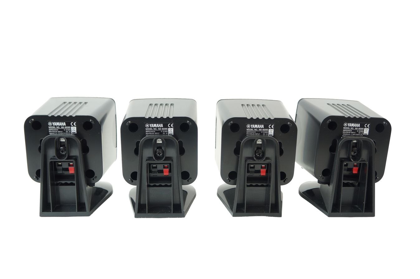 5x_Yamaha_NS-C385_NS-B285_Lautsprecher_Boxen_Schwarz_mit_Kabeln_06