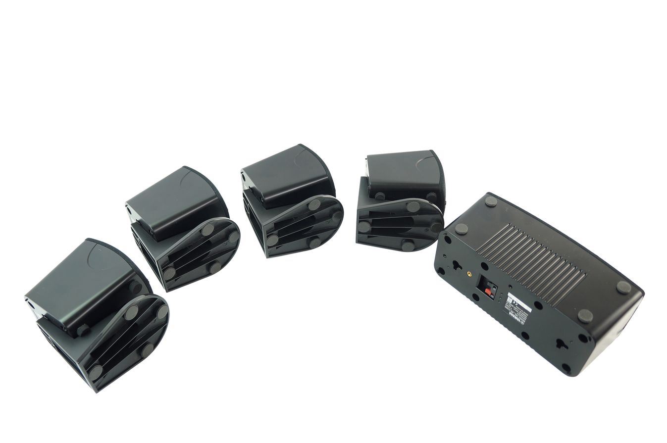 5x_Yamaha_NS-C385_NS-B285_Lautsprecher_Boxen_Schwarz_mit_Kabeln_08