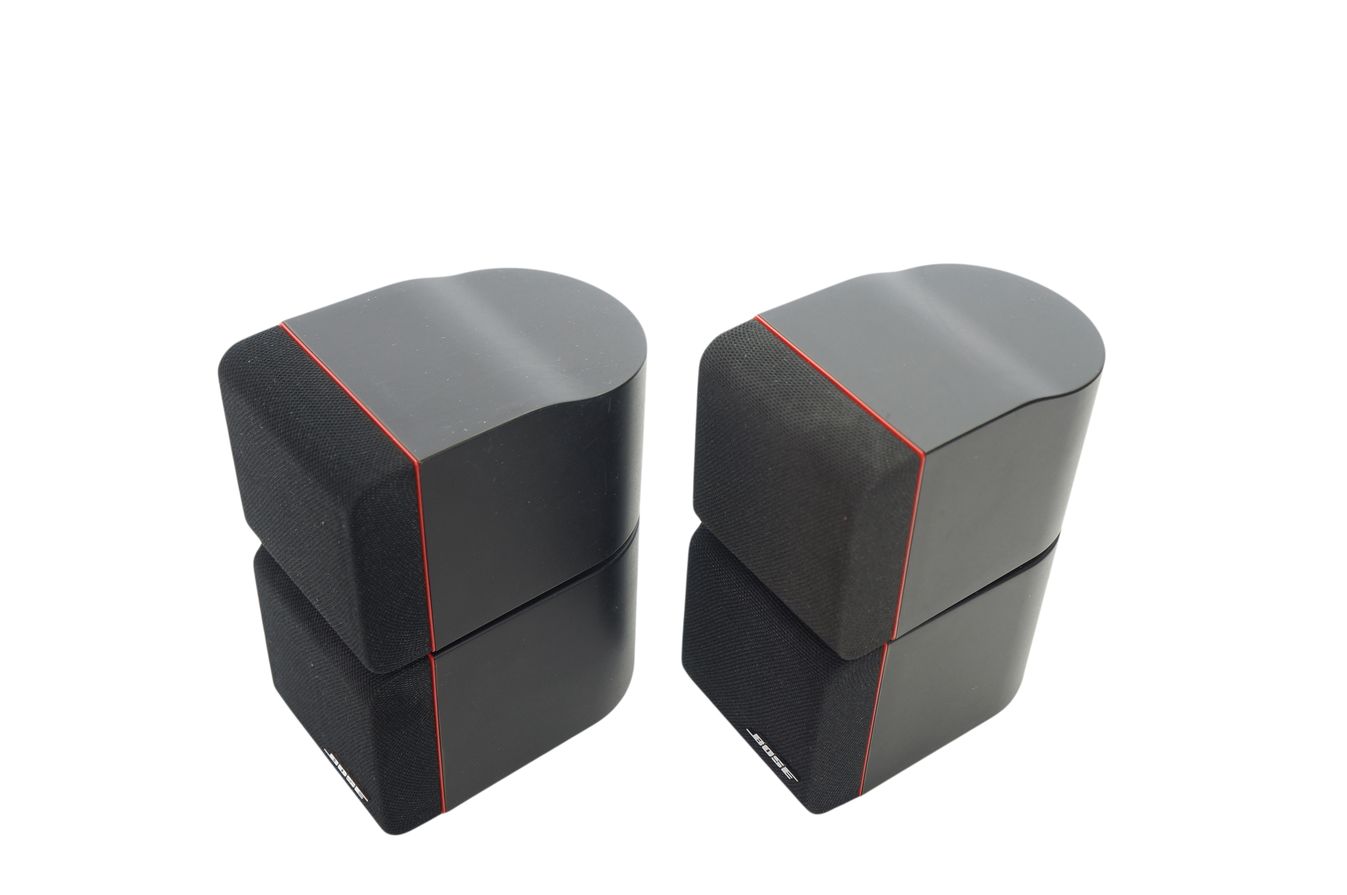 2x_Bose_Acoustimass_Doppelcubes_Series_II_Lautsprecher_Boxen_mit_roten_Ran_9Y1ILJP