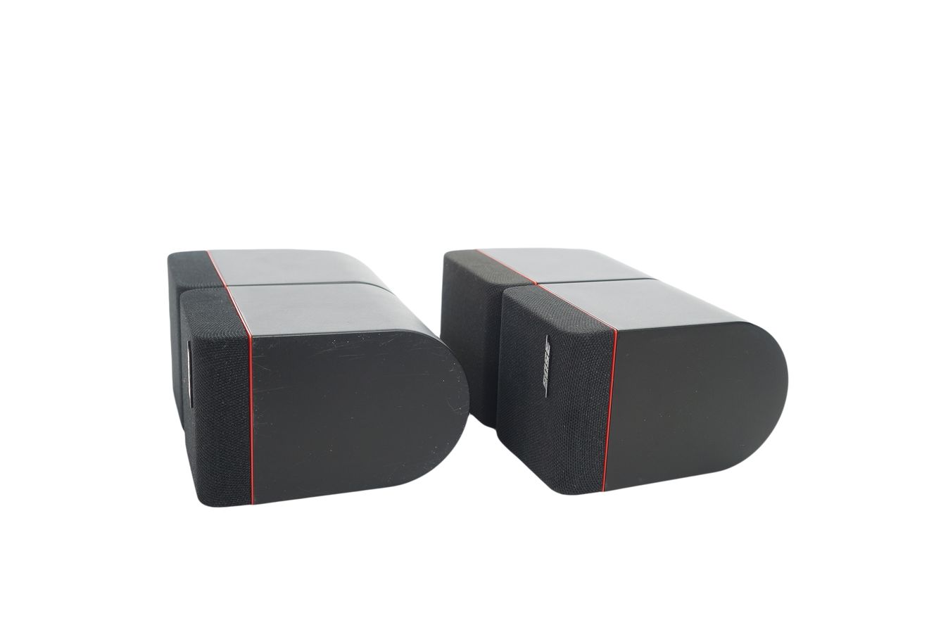 2x_Bose_Acoustimass_Doppelcubes_Series_II_Lautsprecher_Boxen_mit_roten_Ran_fobkudN
