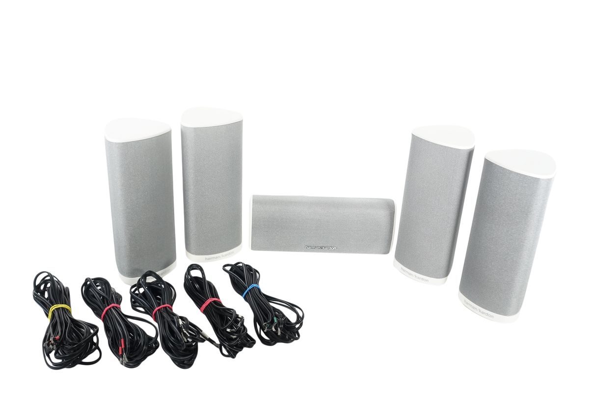 5x_Harman_Kardon_HKTS_SAT-TS11_Lautsprecher_Boxen_Satelliten_Weiss_result