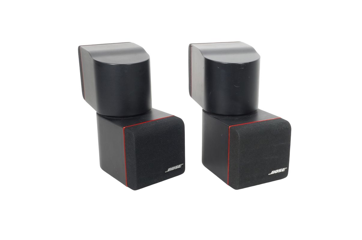 2x_Bose_Acoustimass_Doppelcubes_Series_II_Lautsprecher_Boxen_mit_rotem_Ran_i0bXq3q