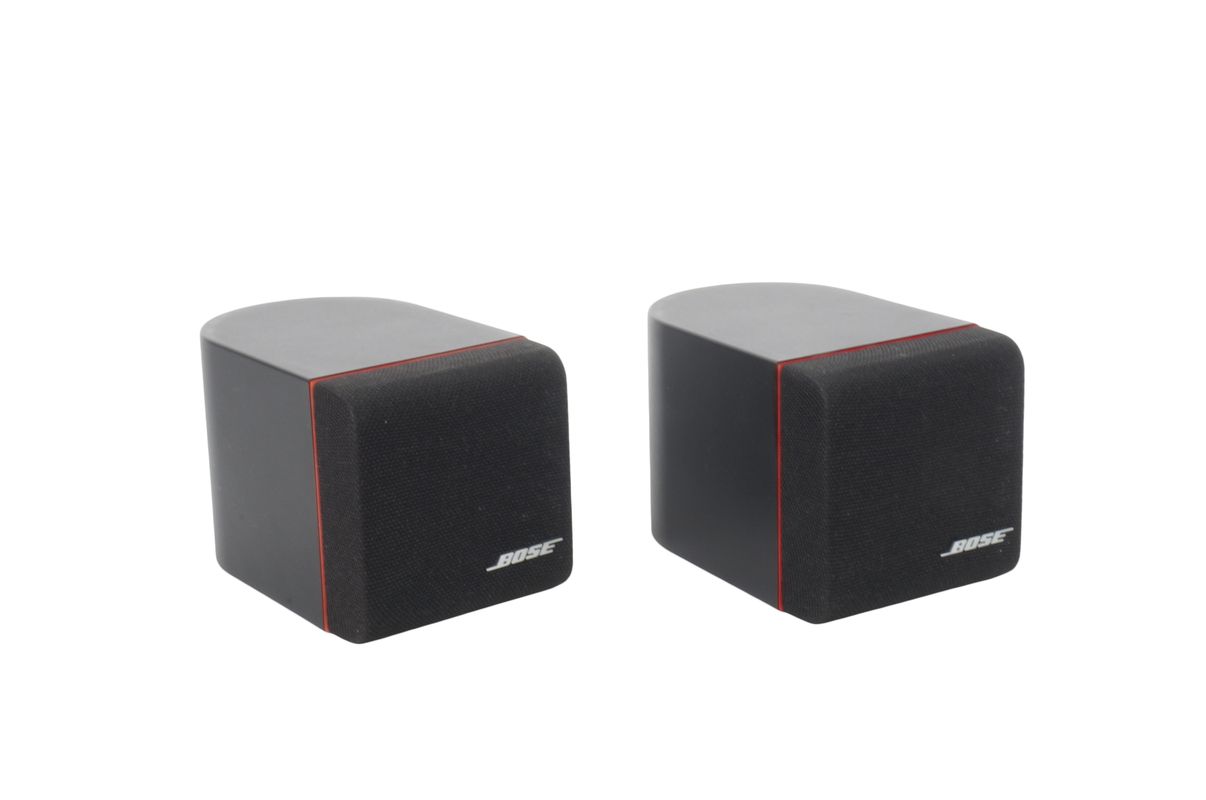 2x_Bose_Einzelcubes_Lautsprecher_Boxen_Series_II_mit_rotem_Rand_result