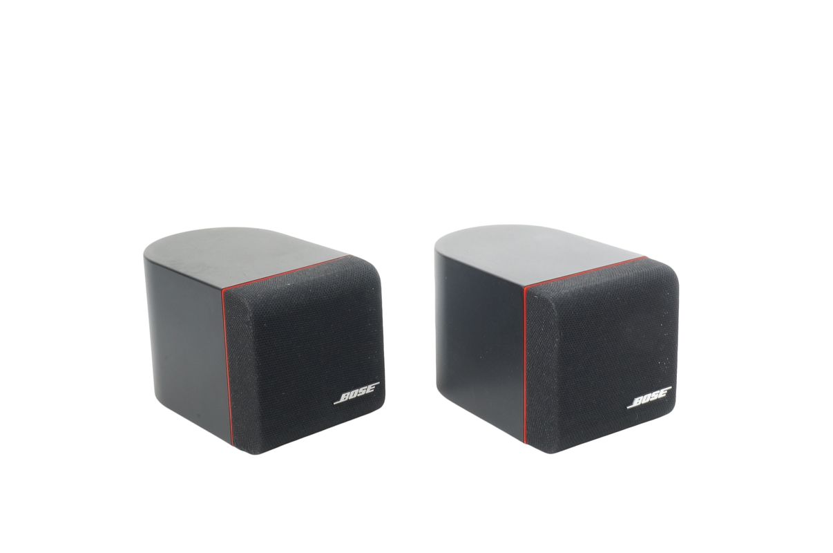 2x_Bose_Einzelcubes_Lautsprecher_Boxen_Series_II_mit_rotem_Rand_result