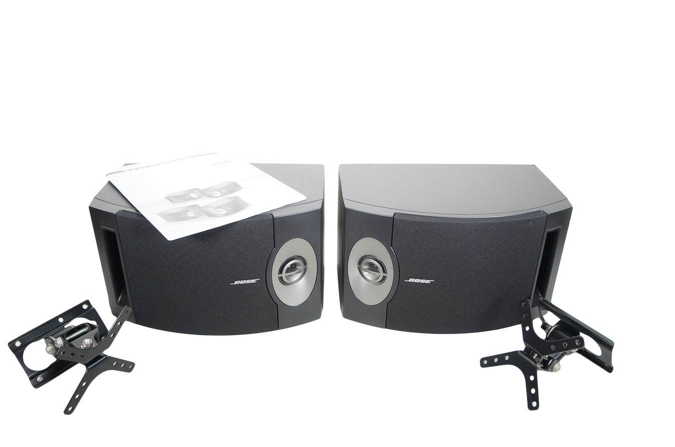 2x_Bose_201_V_Lautsprecher_Boxen_Schwarz_inkl_Wandhalterungen_result