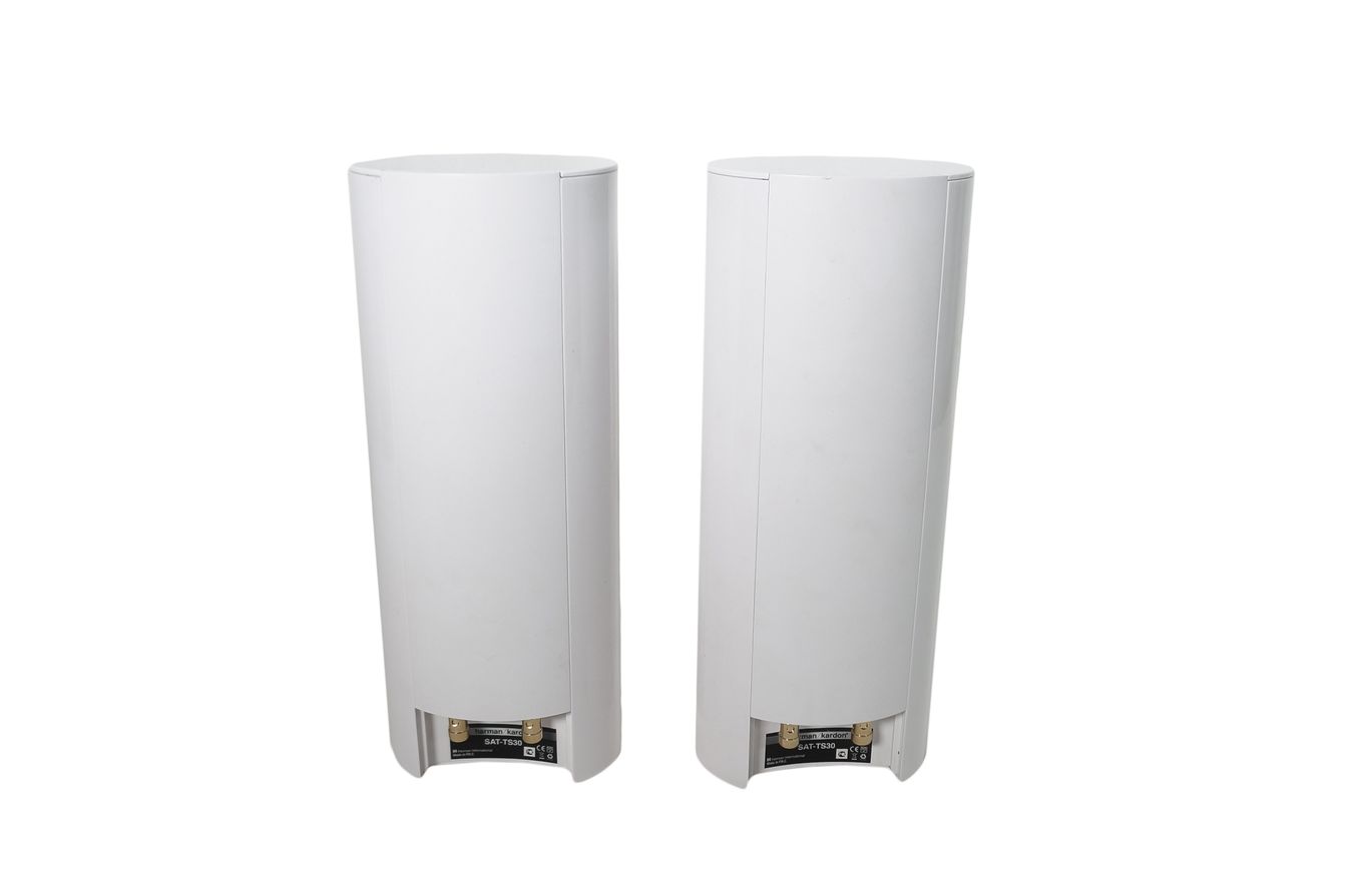 2x_Harman_Kardon_BDS_SAT-TS30_Lautsprecher_Boxen_Weiss_TOP_Zustand_03_result